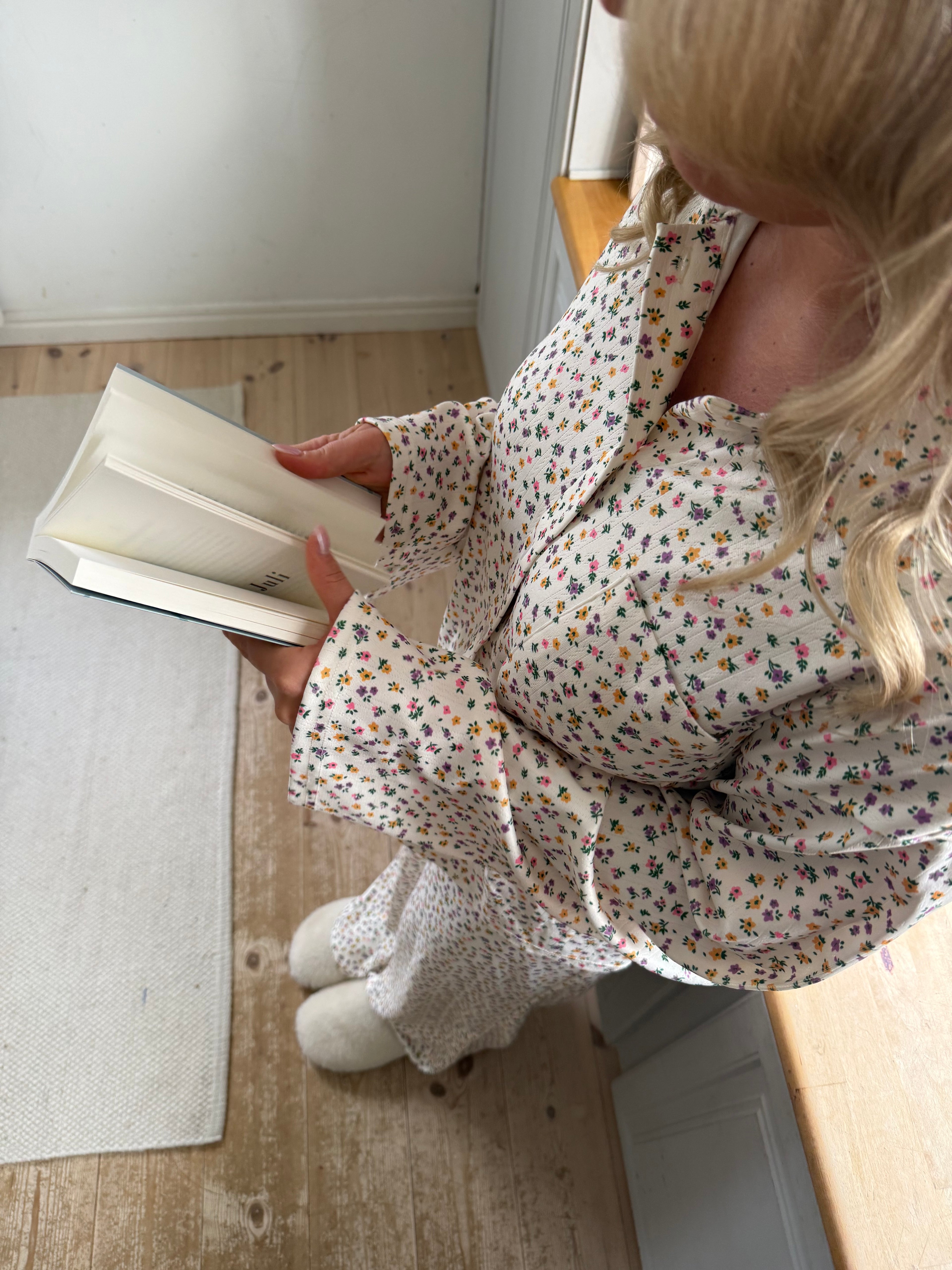 Ditsy Bouquet – Pointelle pyjamas i bomull