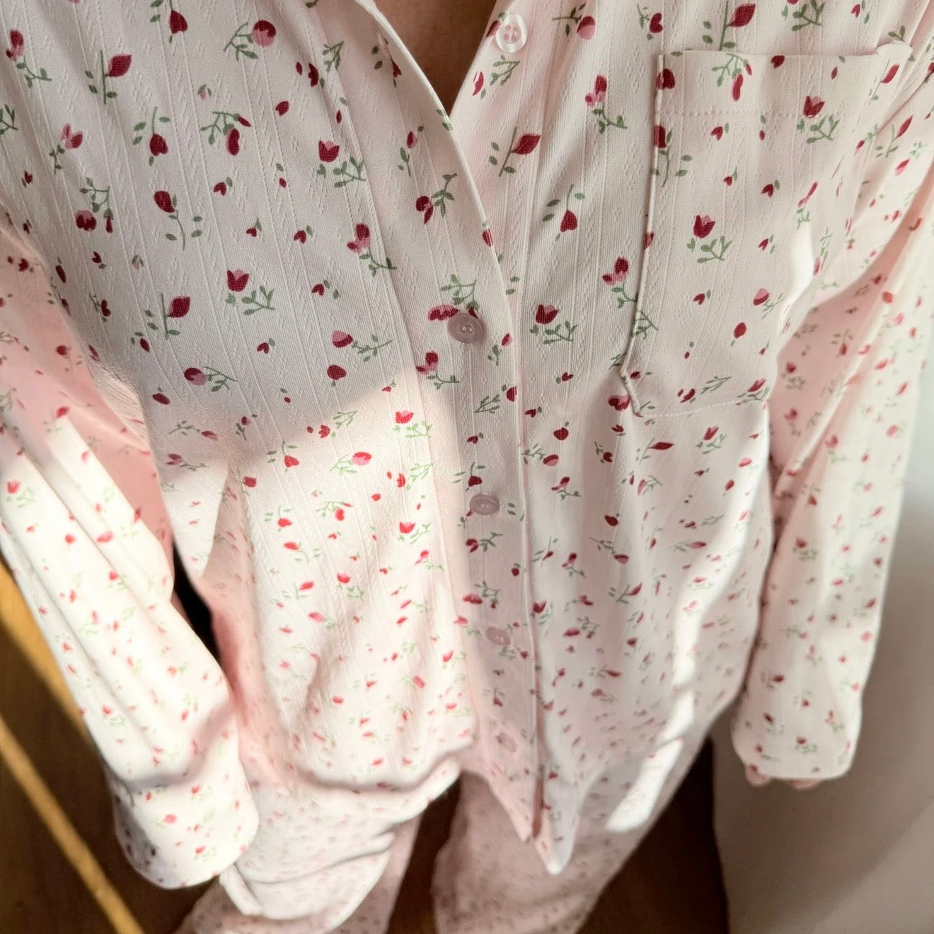 Romantic Bloom - Matchande pyjamasset i bomull