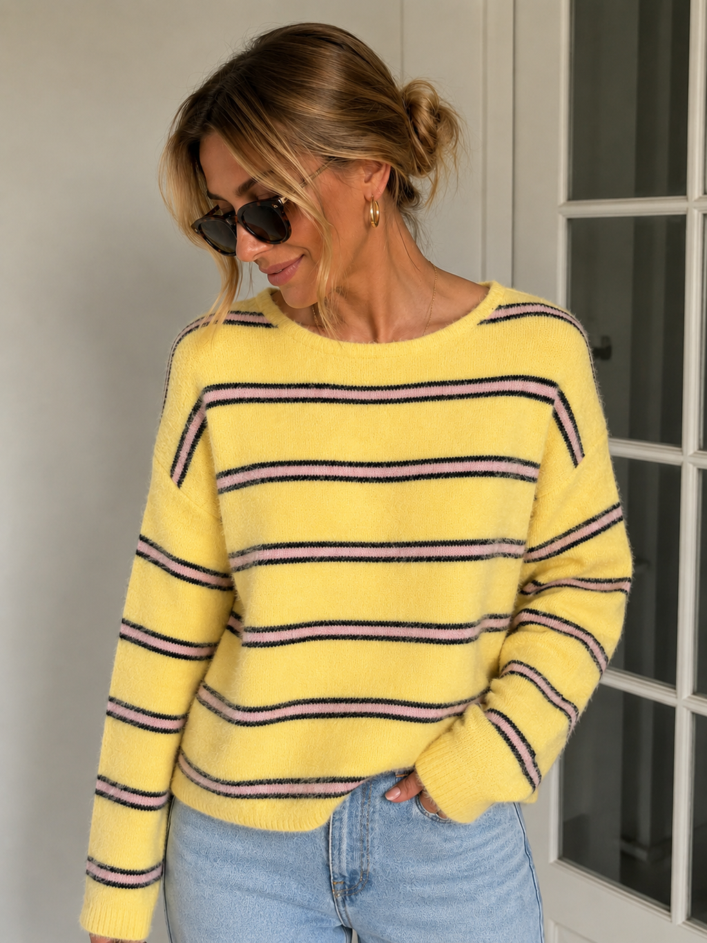Honey bee knit