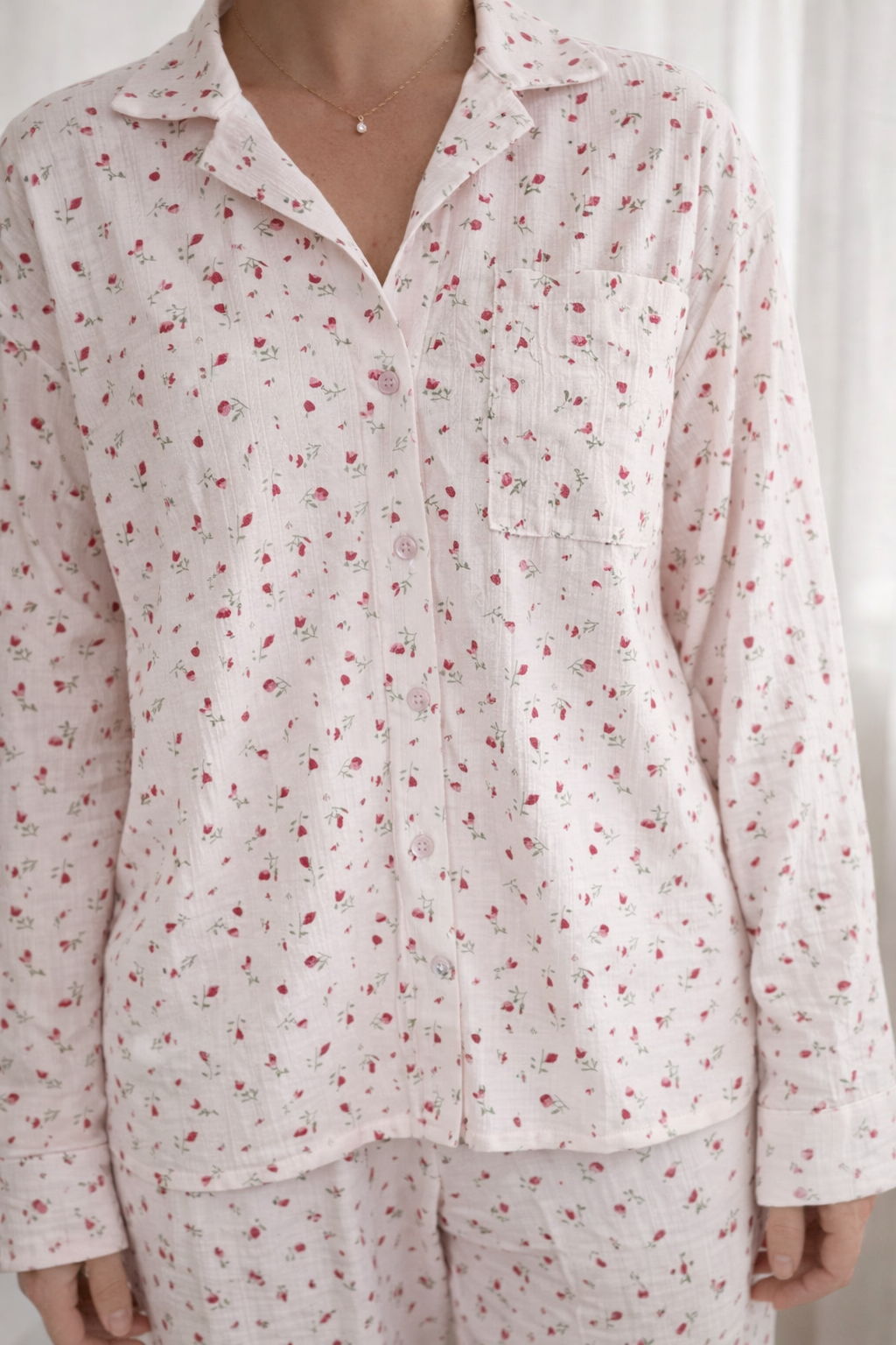 Romantic Bloom - Matchande pyjamasset i bomull