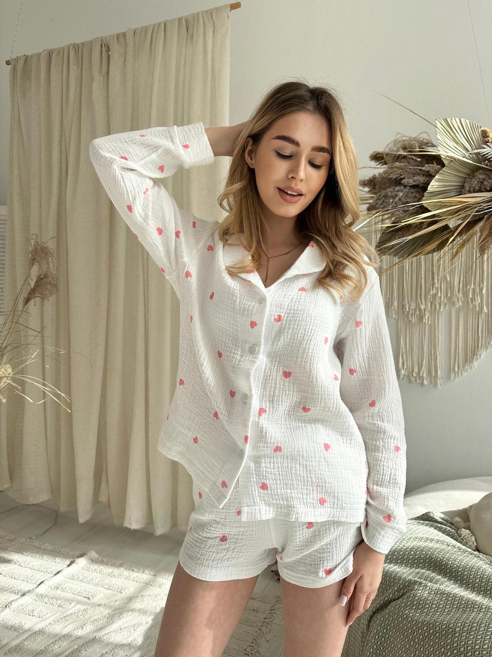SELMA - PYJAMAS SET WITH PINK HEART