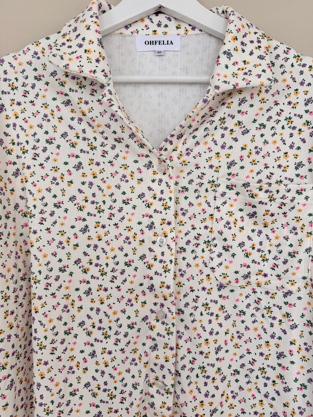 Ditsy Bouquet – Pointelle pyjamas i bomull