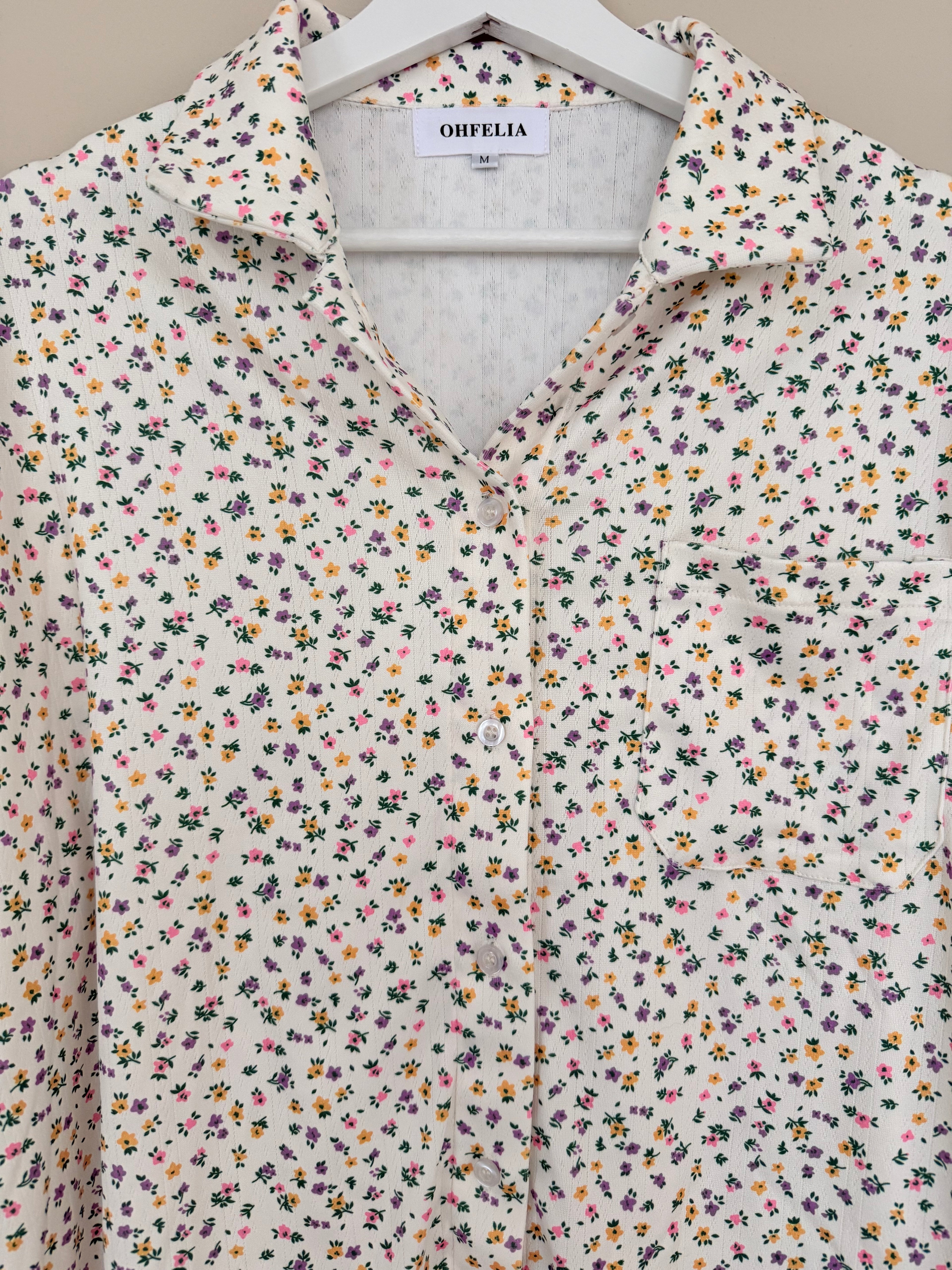 Ditsy Bouquet – Pointelle pyjamas i bomull