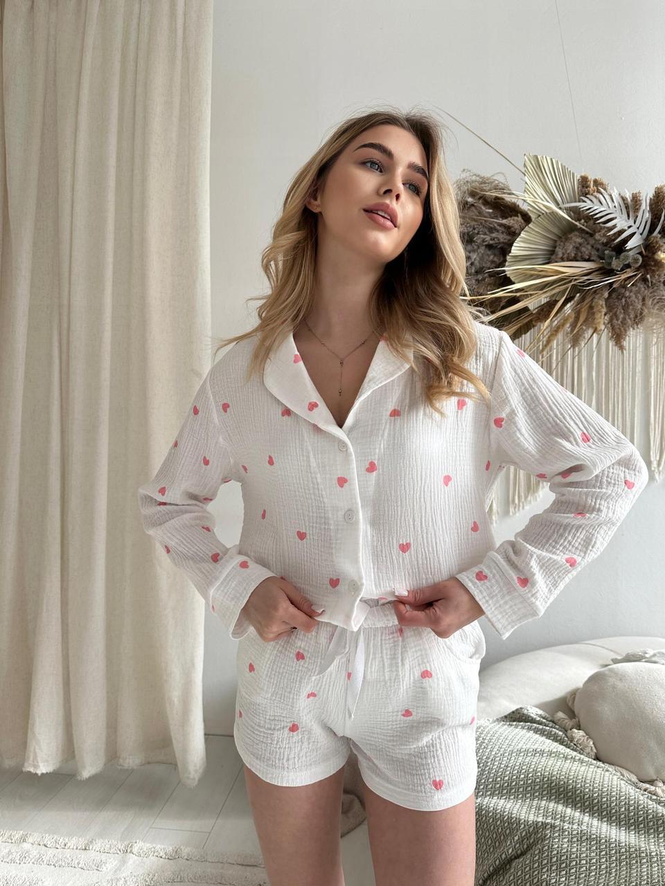 SELMA - PYJAMAS SET WITH PINK HEART