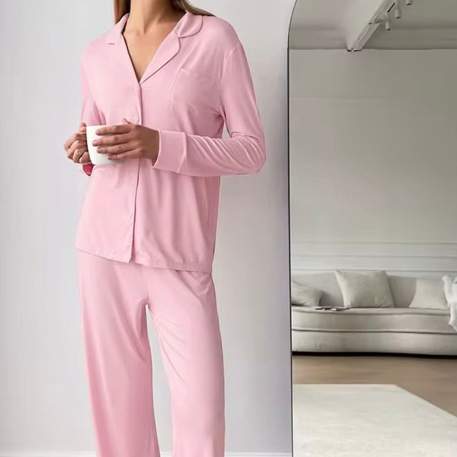 AMELIA - PINK PAJAMAS SET IN MODAL LADIES