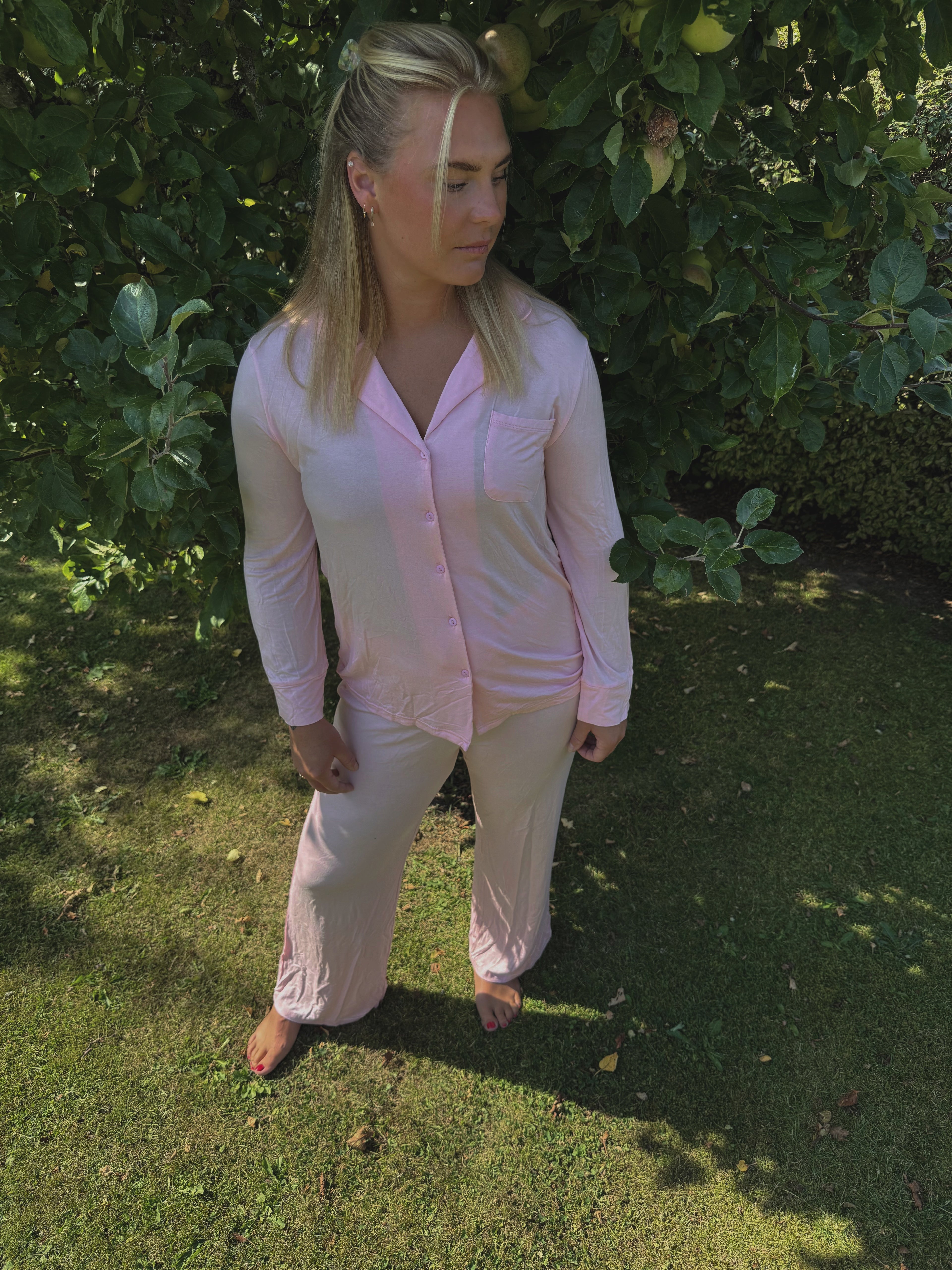 AMELIA - PINK PAJAMAS SET IN MODAL LADIES